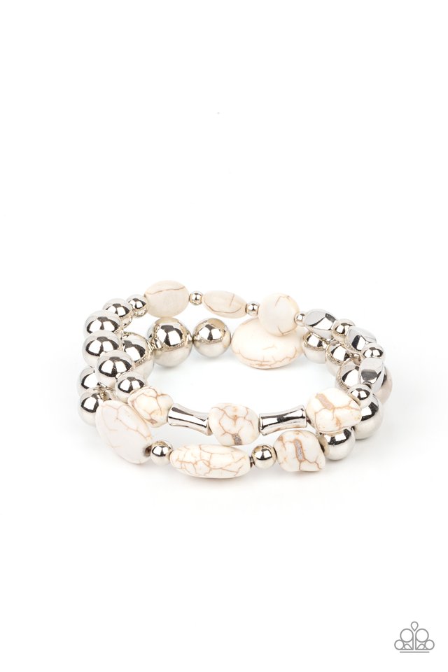 Authentically Artisan - White - Paparazzi Bracelet Image