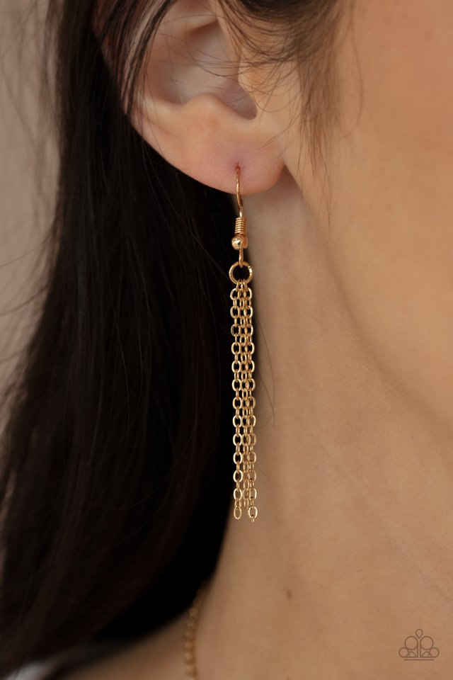 Make Your Own Luck - Gold - Paparazzi Necklace Image