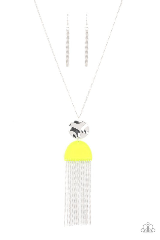 Color Me Neon - Yellow - Paparazzi Necklace Image