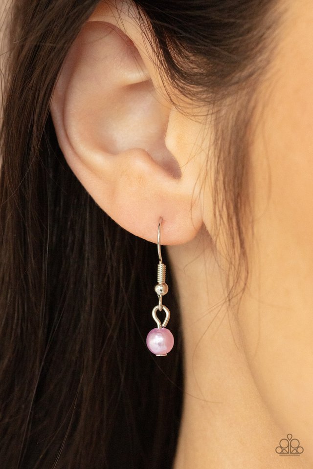 Let The Record GLOW - Purple - Paparazzi Necklace Image