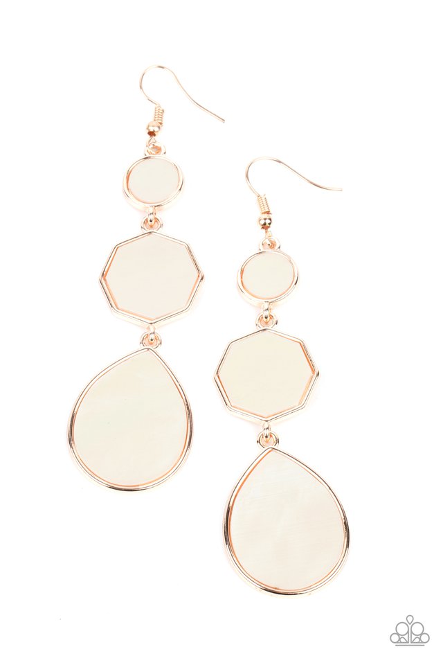 Progressively Posh - Rose Gold - Paparazzi Earring Image
