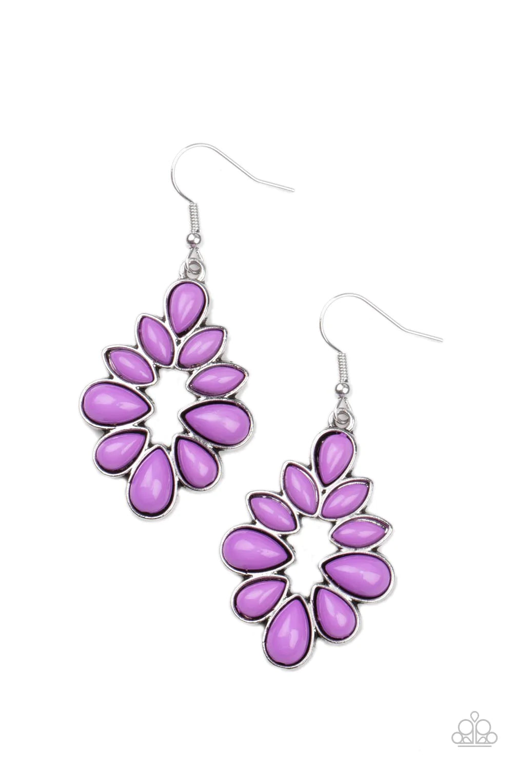 Paparazzi Earring ~ Burst Into TEARDROPS - Purple
