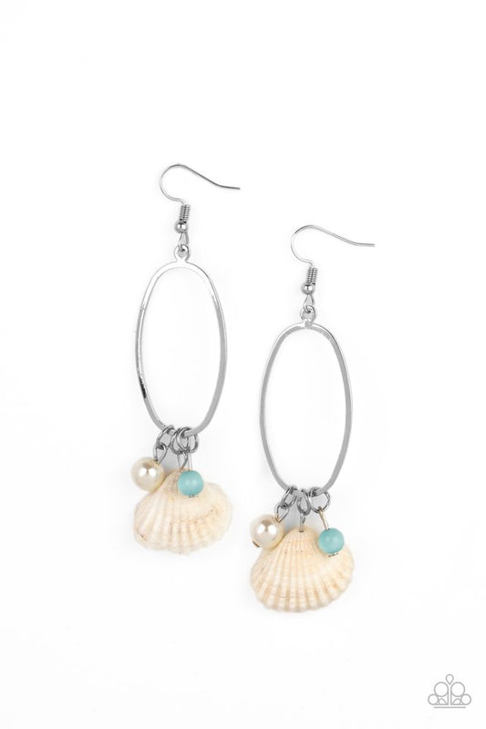 ​This Too SHELL Pass - Blue - Paparazzi Earring Image