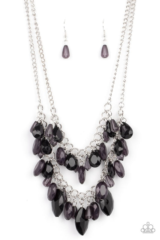 Midsummer Mixer - Black - Paparazzi Necklace Image