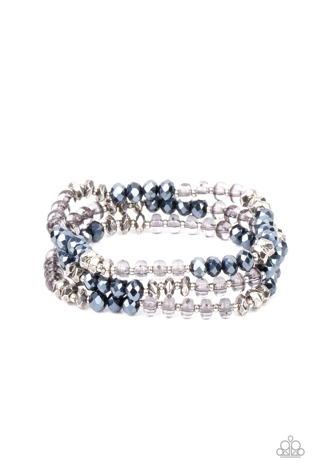 Stellar Strut - Blue - Paparazzi Bracelet Image