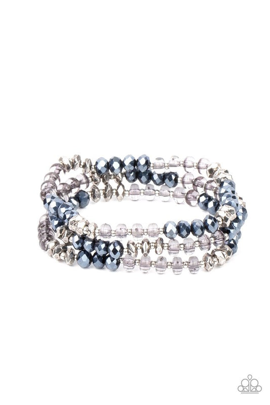 Stellar Strut - Blue - Paparazzi Bracelet Image