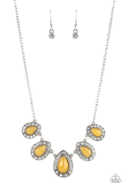 Everlasting Enchantment - Yellow - Paparazzi Necklace Image