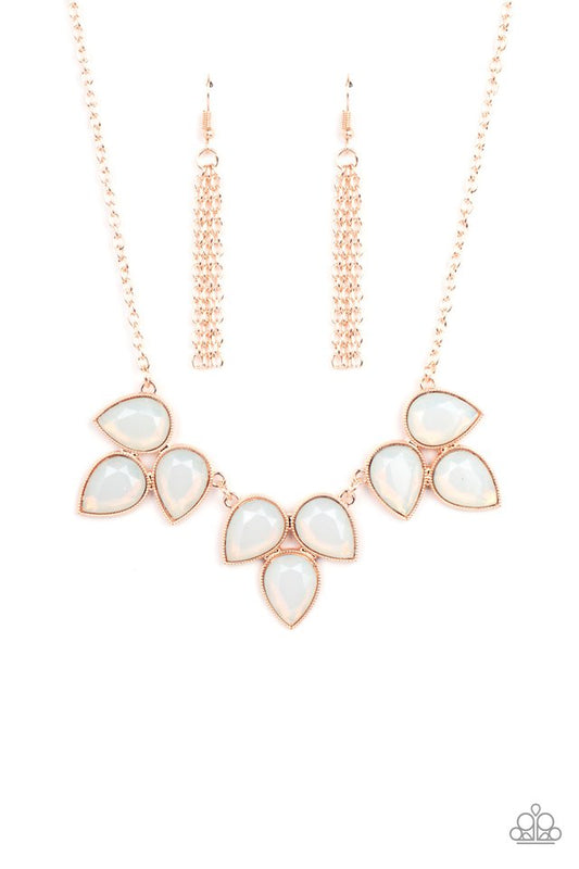 Prairie Fairytale - Rose Gold - Paparazzi Necklace Image