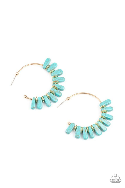 Poshly Primitive - Gold - Paparazzi Earring Image