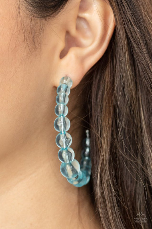 ​In The Clear - Blue - Paparazzi Earring Image