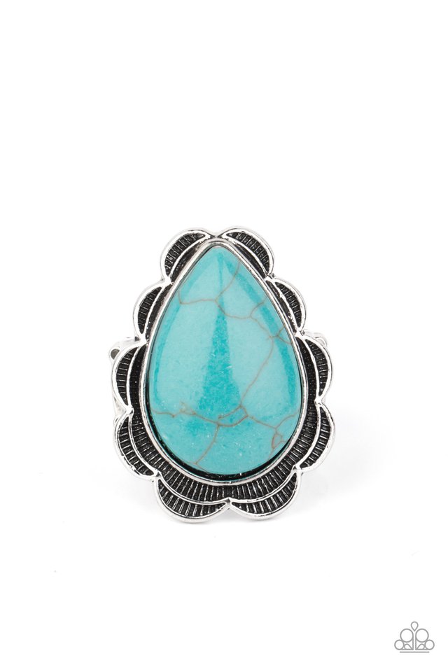 BADLANDS Romance - Blue - Paparazzi Ring Image