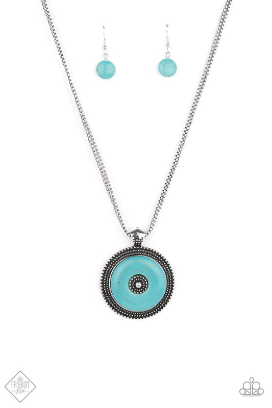EPICENTER of Attention - Blue - Paparazzi Necklace Image