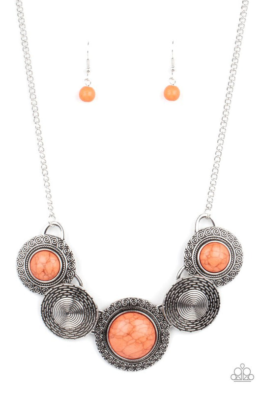Canyon Cottage - Orange - Paparazzi Necklace Image