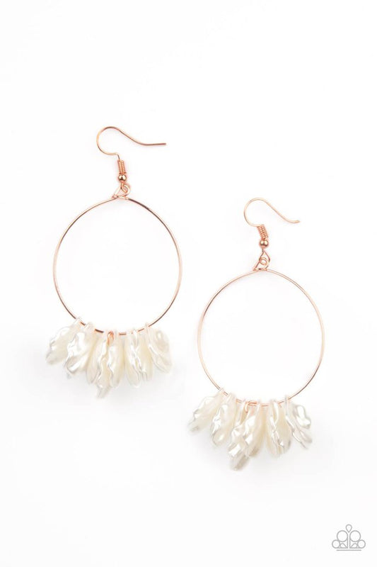Sailboats and Seashells - Copper - Paparazzi Earring Image