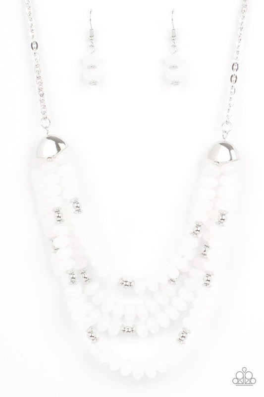 Best POSH-ible Taste - White - Paparazzi Necklace Image