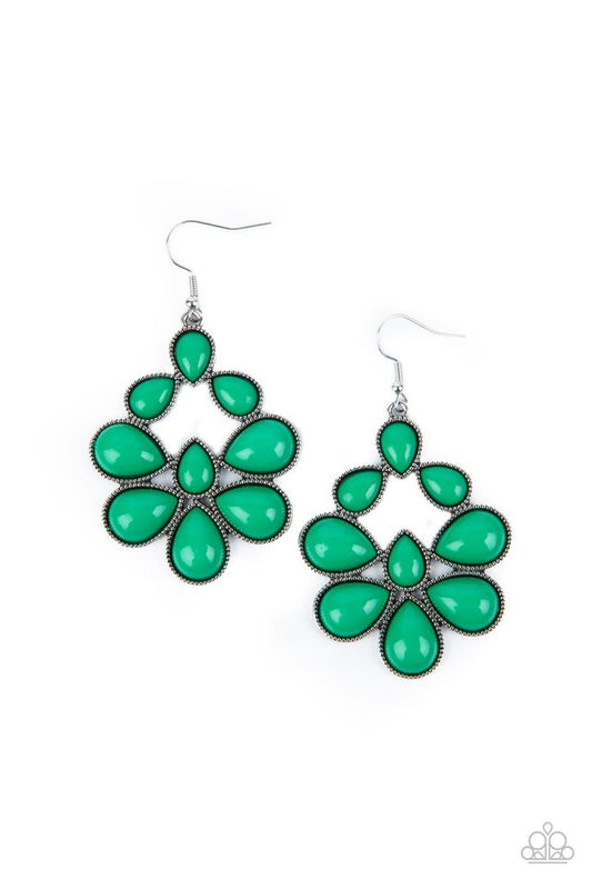 In Crowd Couture - Green - Paparazzi Earring Image