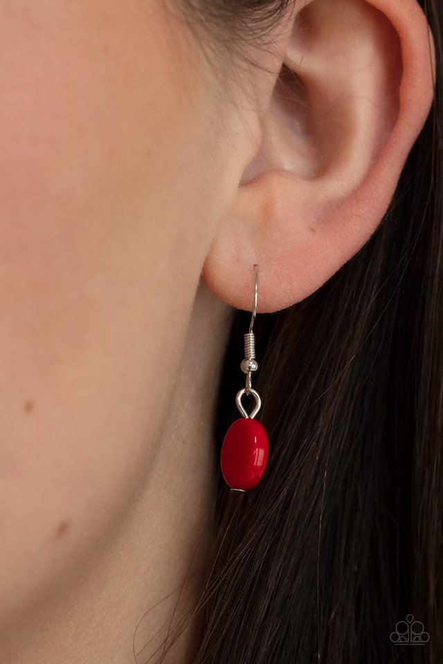 Emblazoned Era - Red - Paparazzi Necklace Image