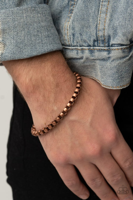 Armed Combat - Copper - Paparazzi Bracelet Image