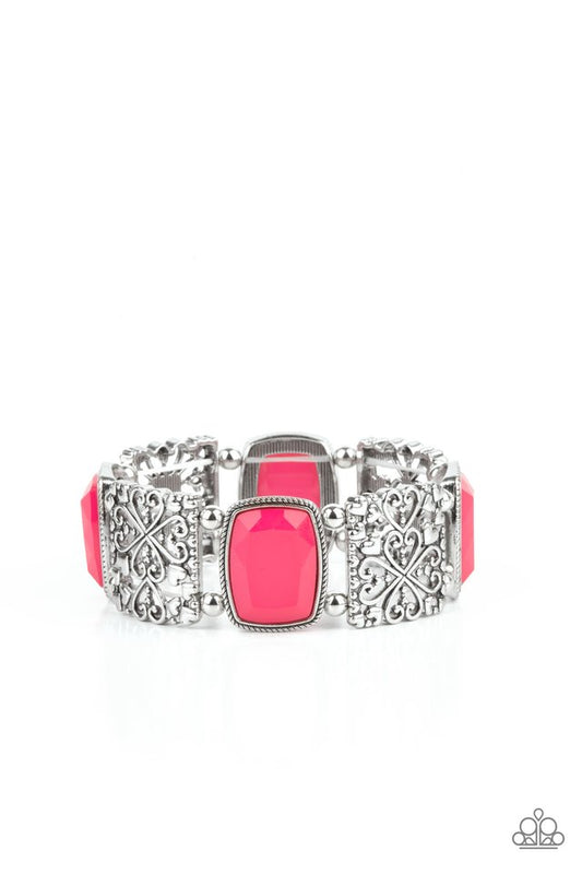 Colorful Coronation - Pink - Paparazzi Bracelet Image
