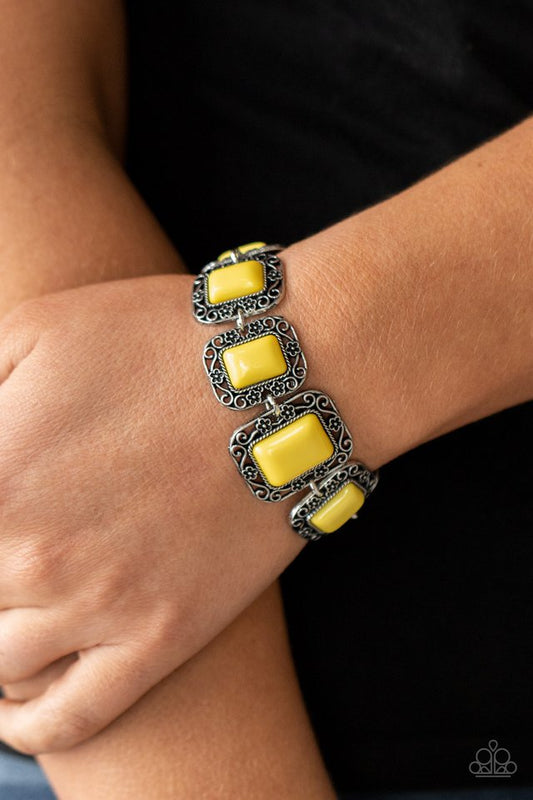 Retro Rodeo - Yellow - Paparazzi Bracelet Image
