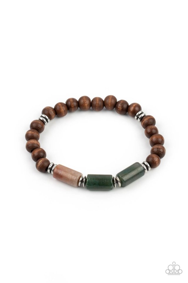 ​ZEN Most Wanted - Brown - Paparazzi Bracelet Image