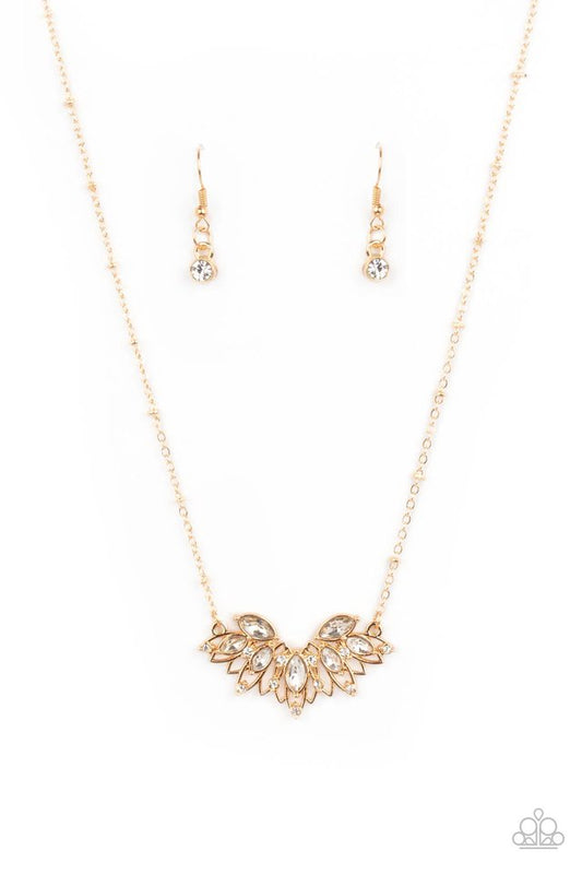 ​Deluxe Diadem - Gold - Paparazzi Necklace Image
