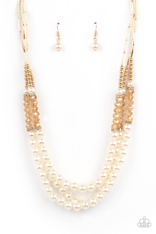 Powerhouse Perfection - Gold - Paparazzi Necklace Image