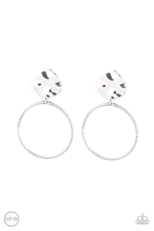 Undeniably Urban - Silver - Paparazzi Earring Image