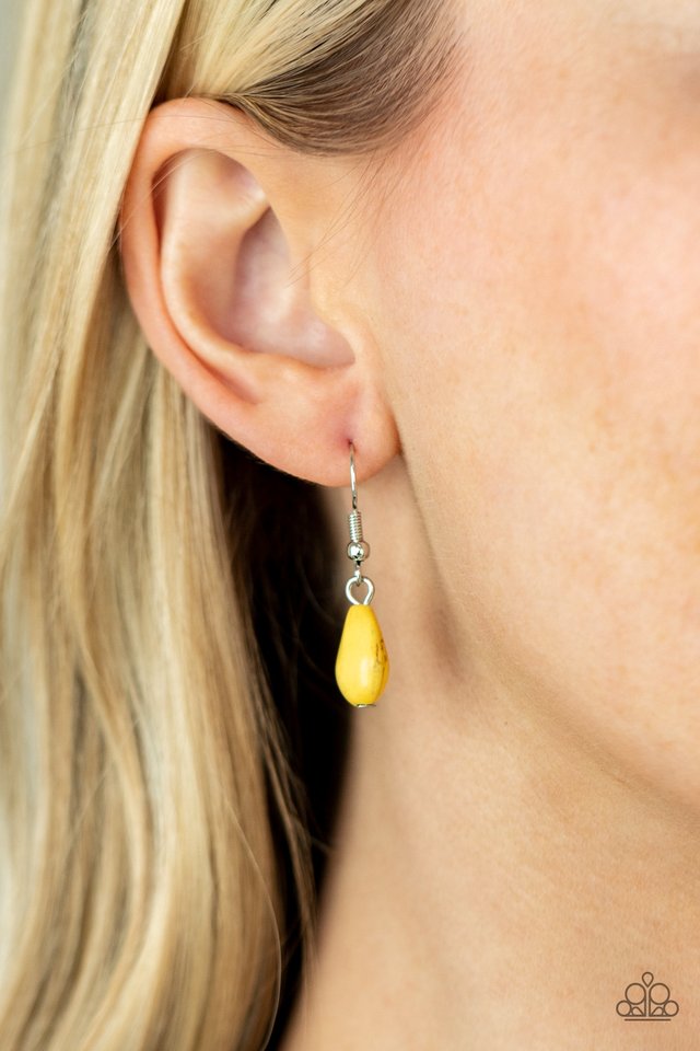 Here Today, PATAGONIA Tomorrow - Yellow - Paparazzi Necklace Image