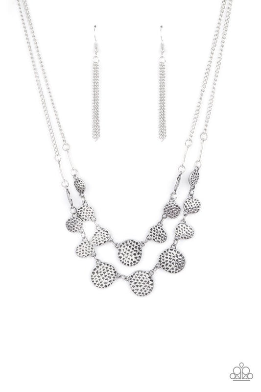 ​Pebble Me Pretty - Silver - Paparazzi Necklace Image