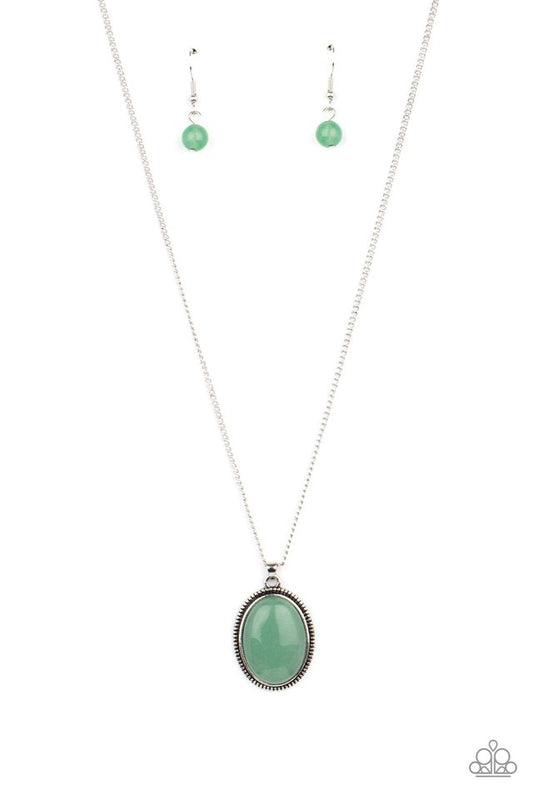 Tranquil Talisman - Green - Paparazzi Necklace Image