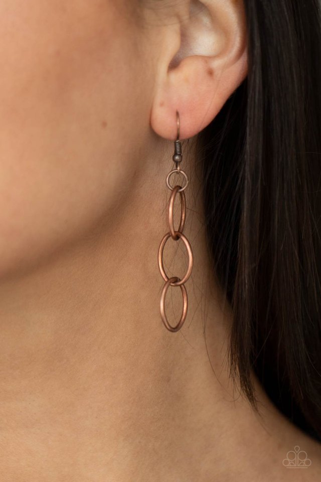 ​HOLEY Relic - Copper - Paparazzi Necklace Image