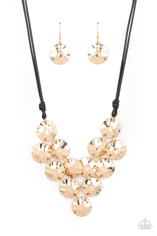 Token Treasure - Gold - Paparazzi Necklace Image
