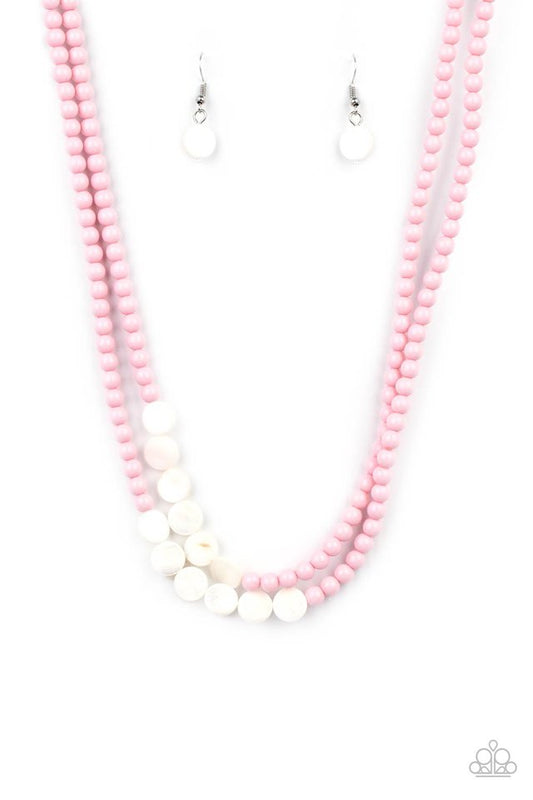 Extended STAYCATION - Pink - Paparazzi Necklace Image