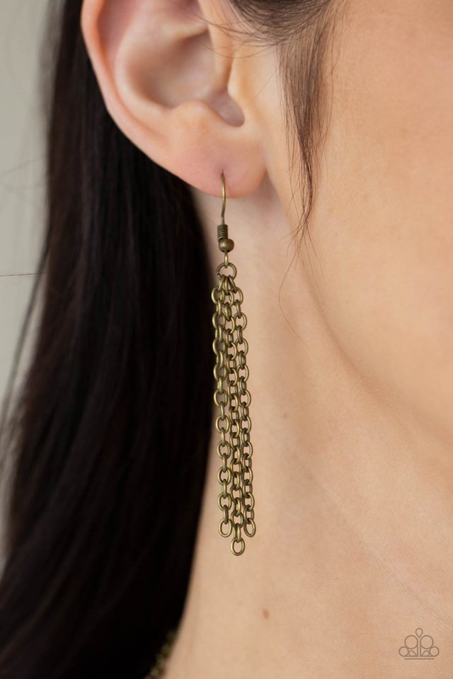 ​Tea Party Tease - Brass - Paparazzi Necklace Image