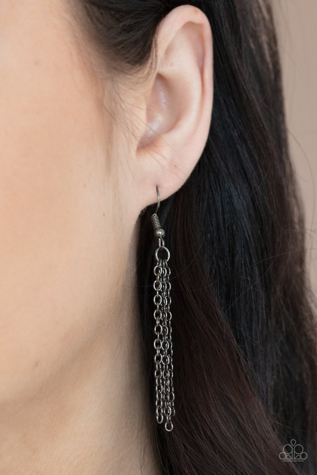 Ice Age Intensity - Black - Paparazzi Necklace Image