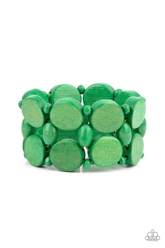 Beach Bravado - Green - Paparazzi Bracelet Image
