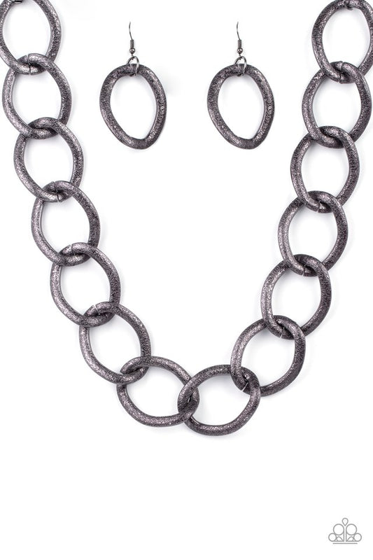 Industrial Intimidation - Black - Paparazzi Necklace Image
