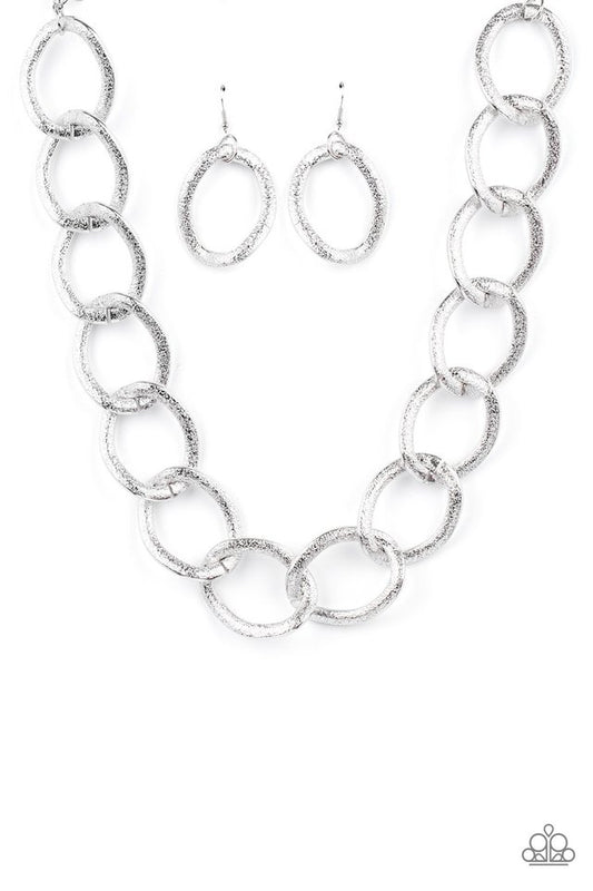 Industrial Intimidation - Silver - Paparazzi Necklace Image