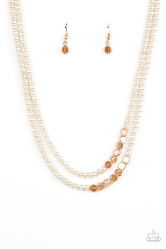 ​Poshly Petite - Gold - Paparazzi Necklace Image