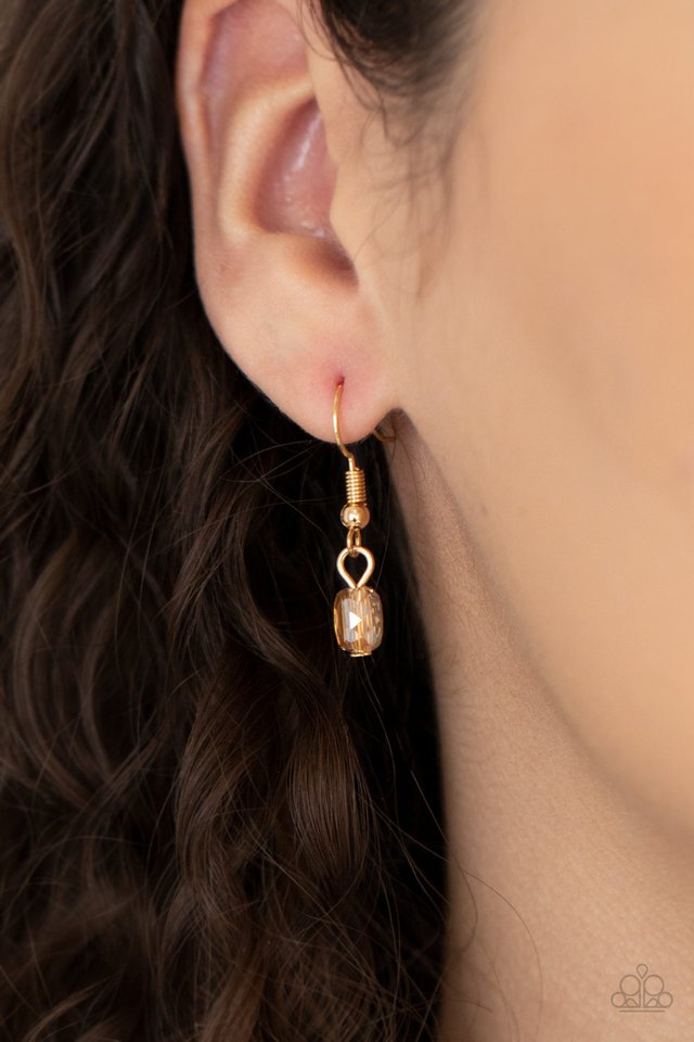 ​Poshly Petite - Gold - Paparazzi Necklace Image