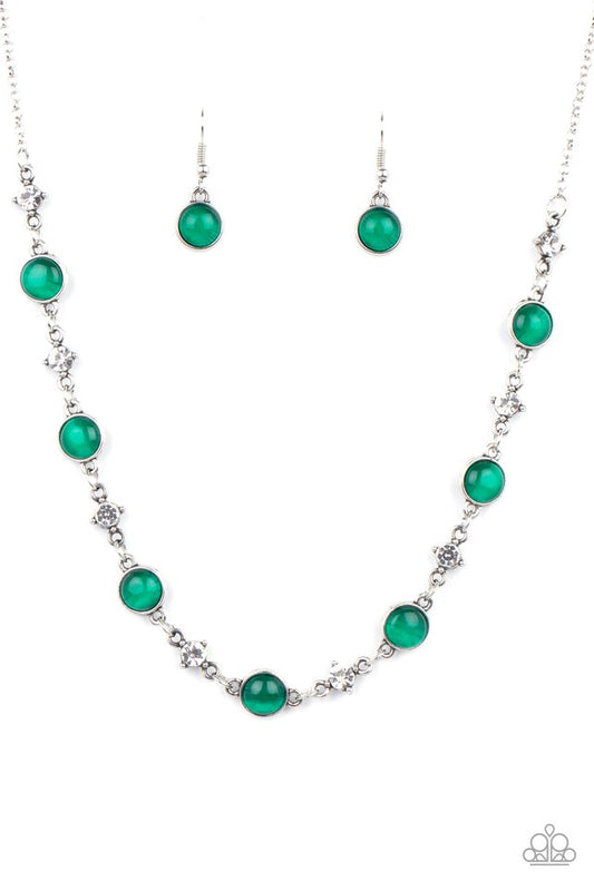 Inner Illumination - Green - Paparazzi Necklace Image