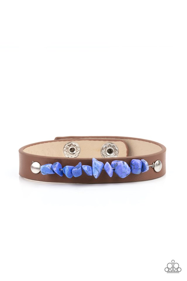 Pebble Paradise - Blue - Paparazzi Bracelet Image