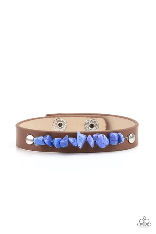 Pebble Paradise - Blue - Paparazzi Bracelet Image