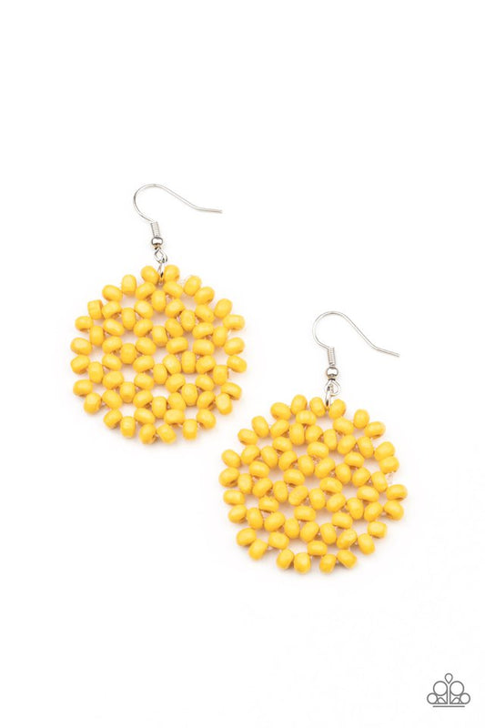 Summer Escapade - Yellow - Paparazzi Earring Image