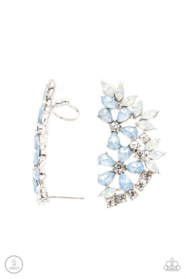 Garden Party Powerhouse - Blue - Paparazzi Earring Image