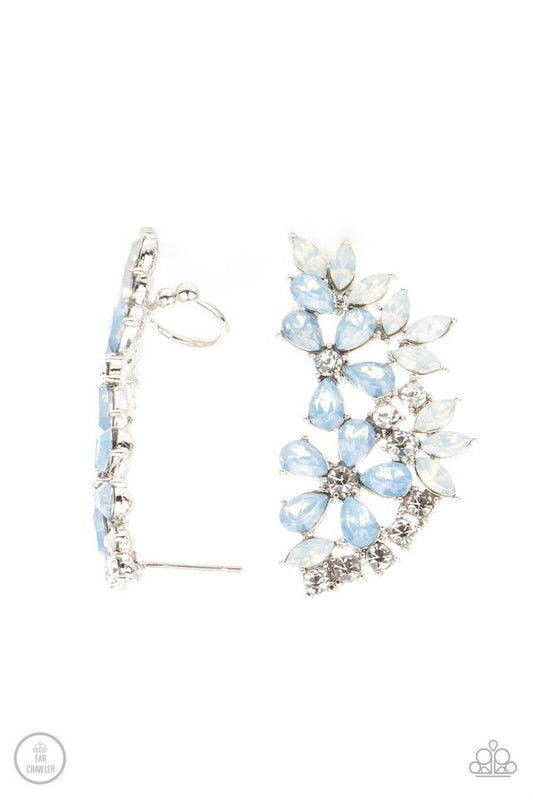 Garden Party Powerhouse - Blue - Paparazzi Earring Image