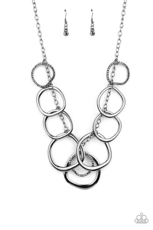 Dizzy With Desire - Black - Paparazzi Necklace Image