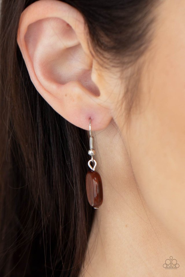 Cobble Creeks - Brown - Paparazzi Necklace Image