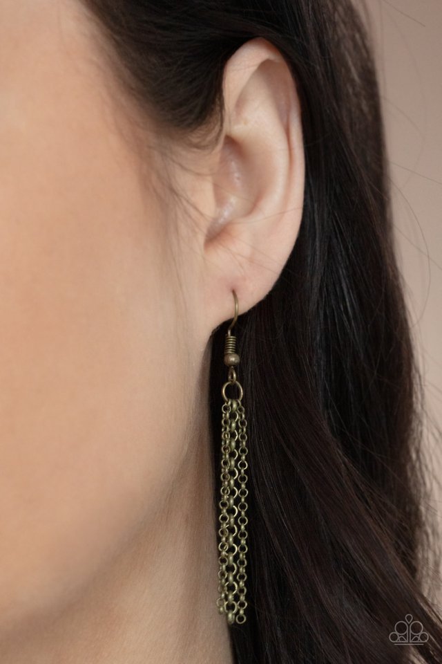 ​Palm Promenade - Brass - Paparazzi Necklace Image